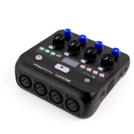Zoom PodTrak P4next - 4-kanałowy rejestrator audio do podcastów, 48kHz, 32-bit float